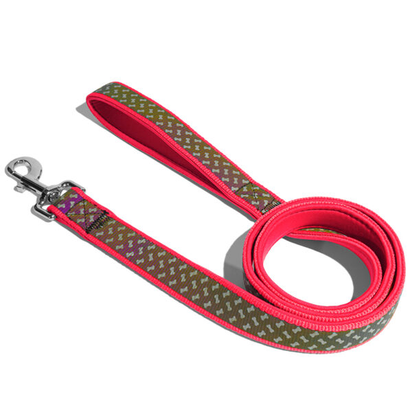 Reflective_Pattern_Nylon_Neoprene_Pet_Dog_Leash