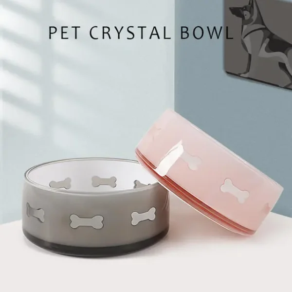 pet crystal bowl